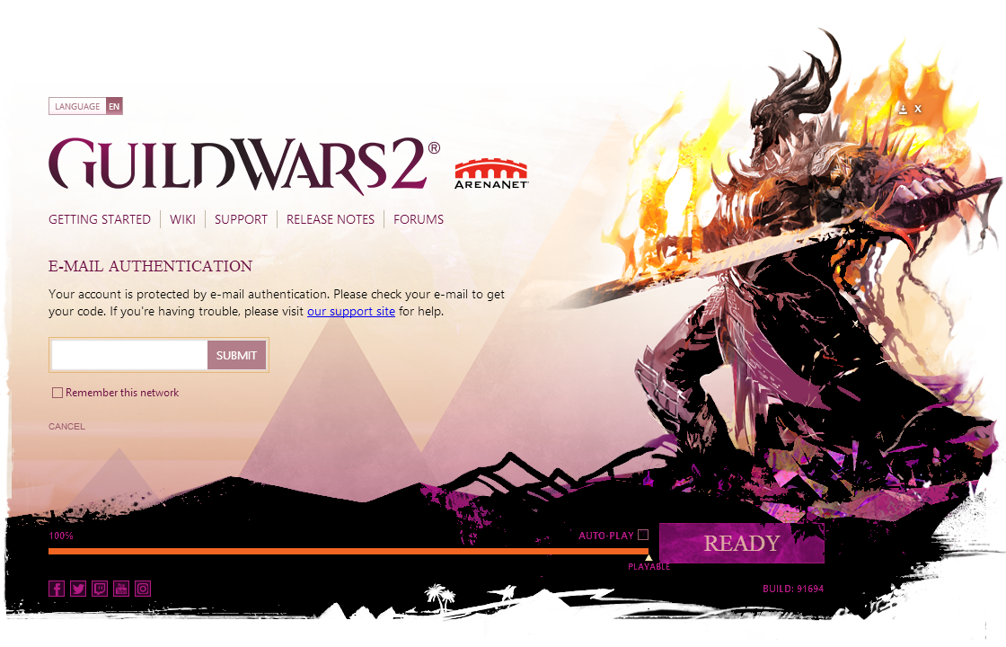 guild wars 2 login